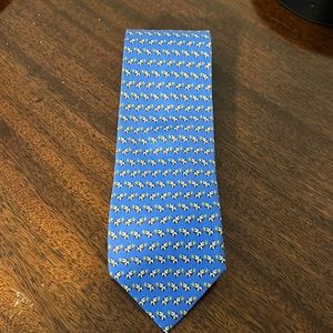 Ferragamo Tie - blue with pandas